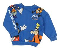 Modrá mikina s Mickeym a přáteli Primark