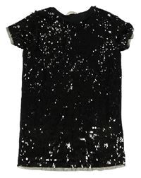 Černé flitrové šaty H&M
