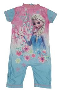 Růžovo-světlemodrý UV overal s Elsou Disney