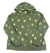Khaki mikina s hvězdami a kapucí H&M