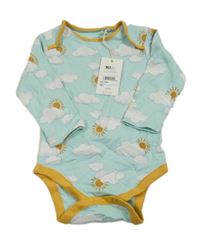 Nové - Světlemodré body s mraky a sluníčky Fat Face