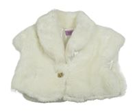 Smetanové kožešinové podšité bolerko F&F