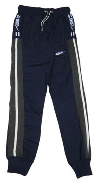 Tmavomodro-tmavošedé tepláky Nike
