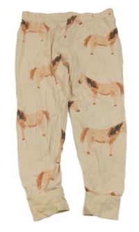Béžové pyžamové kalhoty s koňmi George