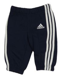 Tmavomodré tepláky s logem Adidas