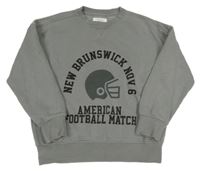 Šedá mikina s helmou a nápisem Zara