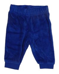 Safírové sametové tepláky C&A