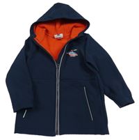 Tmavomodrá softshellová bunda s vrtulníkem a kapucí Topolino