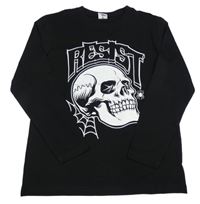 Černé triko s lebkou Chapter Young