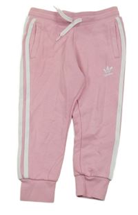 Růžové tepláky s logem Adidas