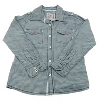 Tmavomodro-modrá pruhovaná košile Cherokee