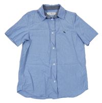 Modro-bílá pruhovaná košile s výšivkou H&M