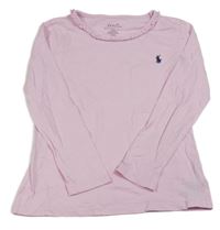 Světlerůžové triko s logem Ralph Lauren