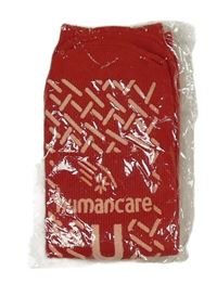 Nové - červené uni protiskluzové ponožky 