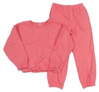 2 set - růžová crop mikina + tepláky Pep&Co