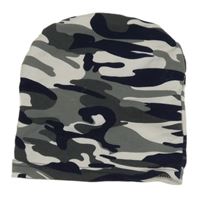 Bílo-šedo-tmavomodrá army čepice 