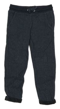 Tmavomodré vzorované tepláky F&F