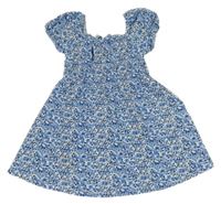 Modro-bílé květované šaty Primark