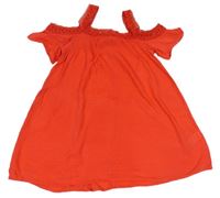 Červené lehké šaty s krajkou Matalan