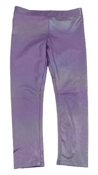 Lila třpytivé legíny H&M