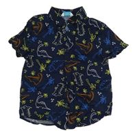 Tmavomodrá košile s diny Primark