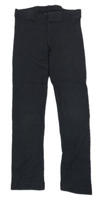 Antracitové žebrované legíny F&F