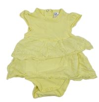 Žluté body s volánky s madeirou Topomini
