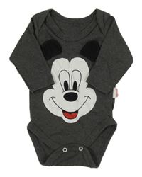Tmavošedé body s Mickeym 