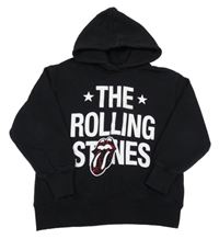 Černá mikina s nápisem a kapucí - The Rolling Stones Zara