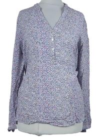Dámská modro-růžová puntíkovaná halenka Esprit 