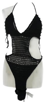 Nové - Dámské černé háčkované body Pull&Bear 