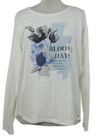 Dámské bílé triko s potiskem 