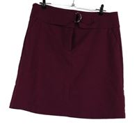 Dámská purpurová sukně se sponou M&S
