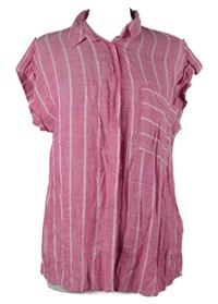 Dámská růžovo-bílá pruhovaná halenka Next 