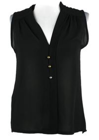 Dámská černá šifonová halenka Madonna 