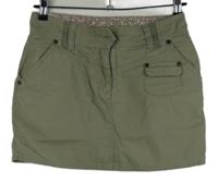 Dámská světlekhaki plátěná minisukně Gina 