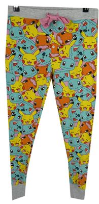 Dámské modro-šedé pyžamové kalhoty s pokémony