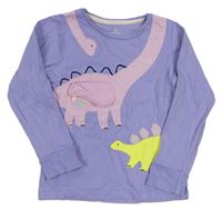 Modré triko s dinosaury Mothercare