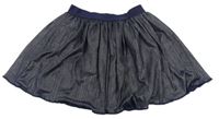 Tmavomodro-měděná sukně Pocopiano