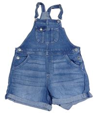 Modré riflové laclové kraťasy H&M
