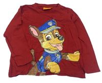 Vínové triko s Paw Patrol Nickelodeon