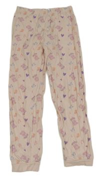 Světlerůžové pyžamové kalhoty s Peppou H&M