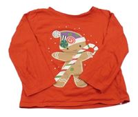 Červené triko s perníčkem