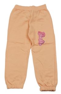 Lososové tepláky s nápisem