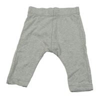 Světlešedé žebrované lehké tepláky Matalan