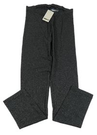 Nové - Černo-stříbrné pruhované legíny Pepperts