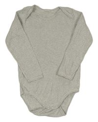 Bílo-šedé pruhované body 