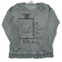 Šedé triko s parfémem Yigga