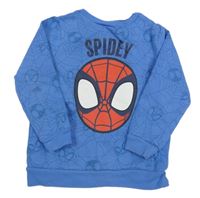 Modrá vzorovaná mikina se Spider Manem George