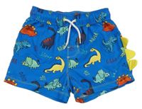 Modré plážové kraťasy s dinosaury Matalan